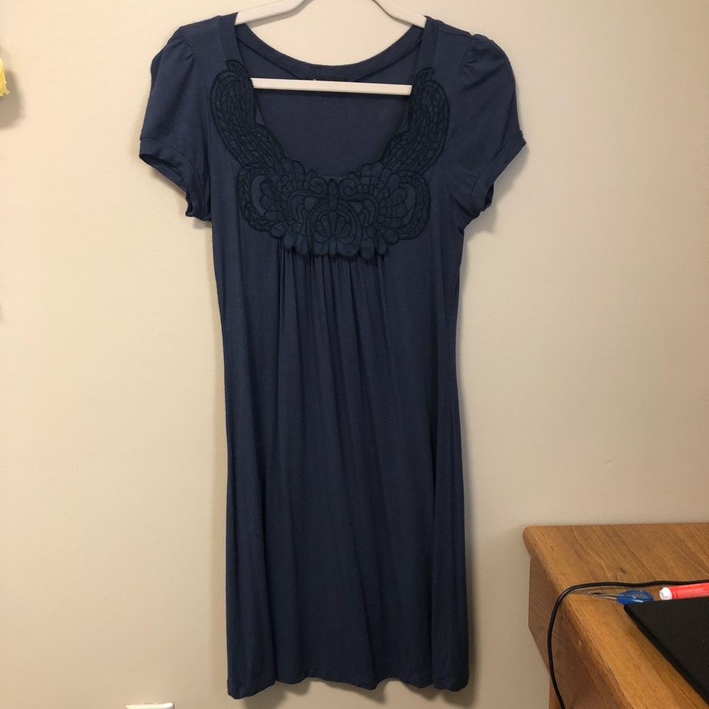 Light Navy Blue Soft Dress